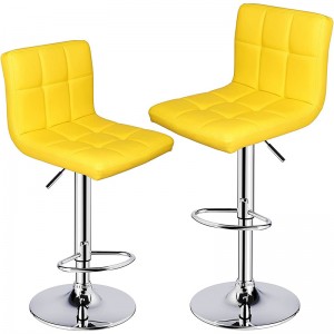 Discount Price Three Colors ABS Bar Stools of Chrome Base