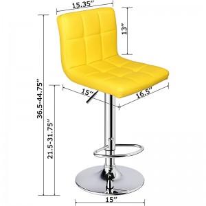 Discount Price Three Colors ABS Bar Stools of Chrome Base