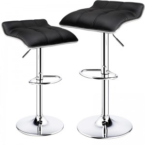 ERGODESIGN Backless Bar Stools Set of 2 with Adjustable Height Set of 2