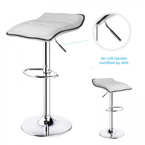 ERGODESIGN Fashionable Backless Swivel Bar Stools for Kitchen Island