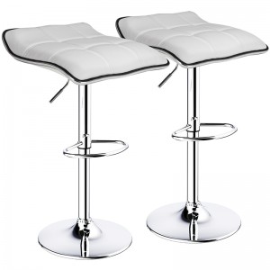 Backless Bar Stools with Adjutable Height and 360 Degree Swivel