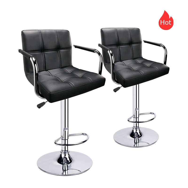 Wholesale OEM Gaming Seat Factories Exporter –  ERGODESIGN Swivel Bar Stools With Arms & Footrest Set of 2  – ERGODESIGN