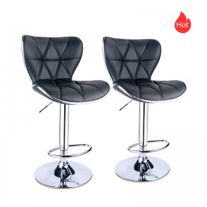 ERGODESIGN Adjustable Bar Stools Set of 2 With Shell Back & Seat Design In Different Colors Set of 2