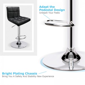 Stylish Modern Bar Furniture Swivel Bar Stools for Bar Counter and Kitchen