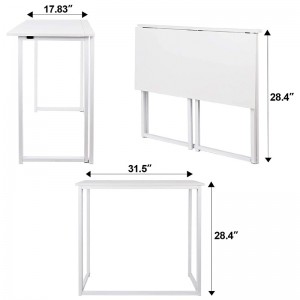 Space-Saving Rectangular Office Furniture Folding Table and Office Desk