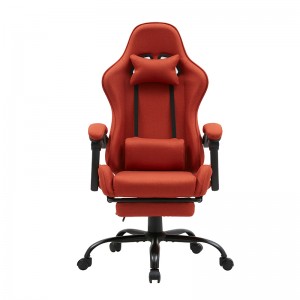 ERGODESIGN High Back Computer Chair Leather Desk Chair Racing Ergonomic Adjustable Swivel Gaming Chair with Headrest and Lumbar Support