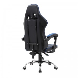 ERGODESIGN Gaming Chair with Lumbar Support Footrest Armrest Headrest Ergonomic Rolling Swivel Gaming Chair